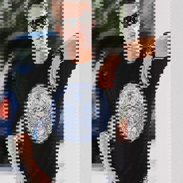 美的天使 I かわいい天使 長袖Tシャツ 彼への贈り物