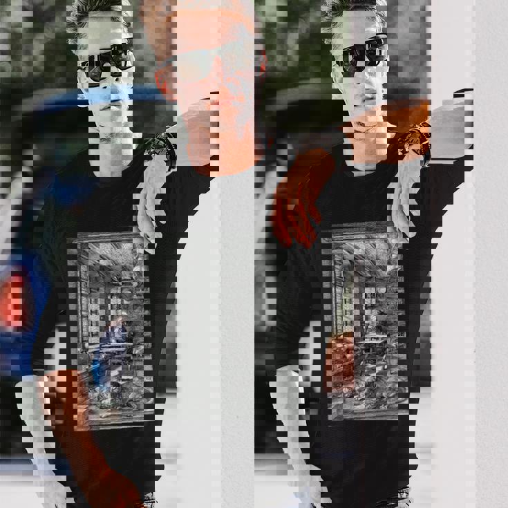 聖ジェロームの研究 アルブレヒト・デューラー ゴシック中世美術 長袖Tシャツ 彼への贈り物