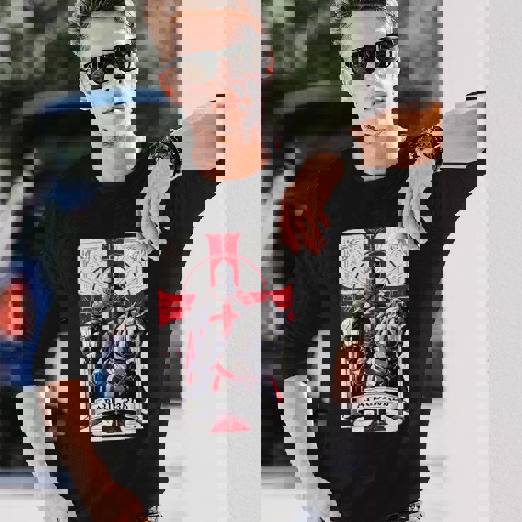 聖ジョージの日 4月23日 愛国的な衣装のアイデア イギリス 長袖Tシャツ 彼への贈り物