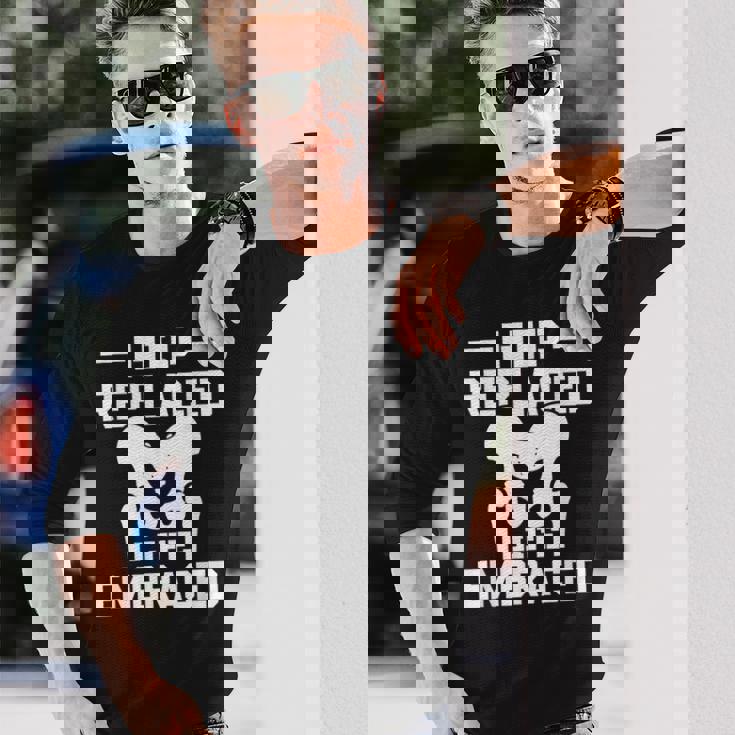 股関節置換術を受け入れた人生 股関節置換手術 長袖Tシャツ 彼への贈り物