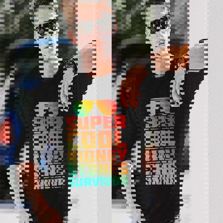 腎臓結石 尿路結石症 サバイバー 回復 よく ユーモア 長袖Tシャツ 彼への贈り物