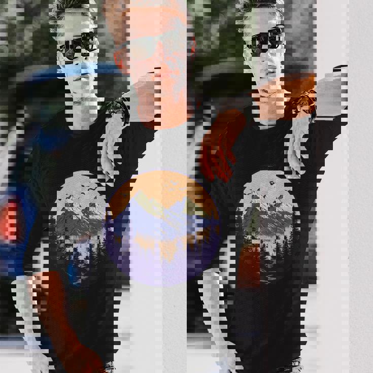 自然の中でのハイキング、ハイキング 長袖Tシャツ 彼への贈り物