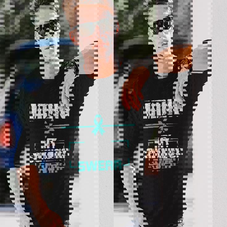 自発的に誓う可能性があります トゥレット症候群啓発 長袖Tシャツ 彼への贈り物