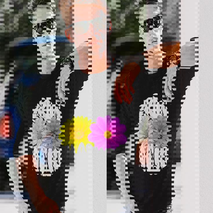 花 可愛い 自然からの贈り物 From Natre 長袖Tシャツ 彼への贈り物