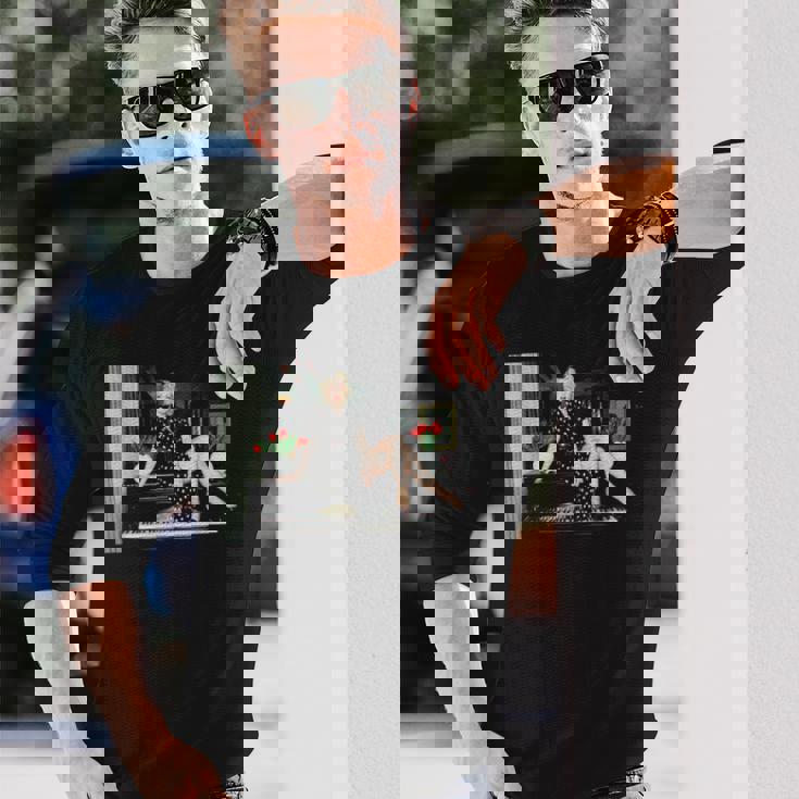 英国で歌手シンディ・ローパーがi Drove All Nightを宣伝 長袖Tシャツ 彼への贈り物