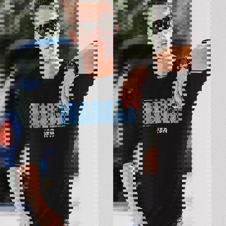 茨城県 日本 日本の都 ヴィンテージデザイン 長袖Tシャツ 彼への贈り物