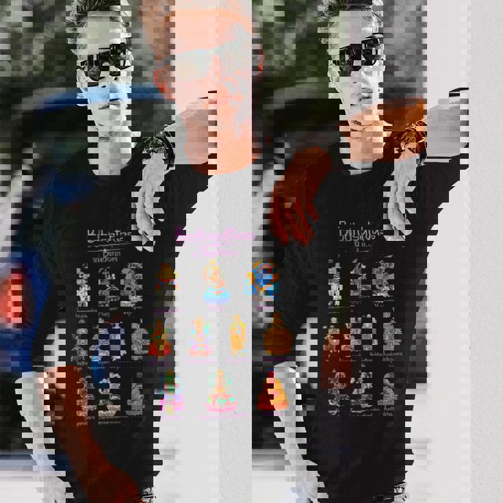 菩薩 仏教 長袖Tシャツ 彼への贈り物