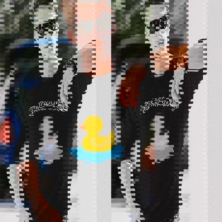 見にくいアヒルの子 動物 個性的 面白い 飲み会 ネタ ギャグ ボケ 宴会 笑える 長袖Tシャツ 彼への贈り物