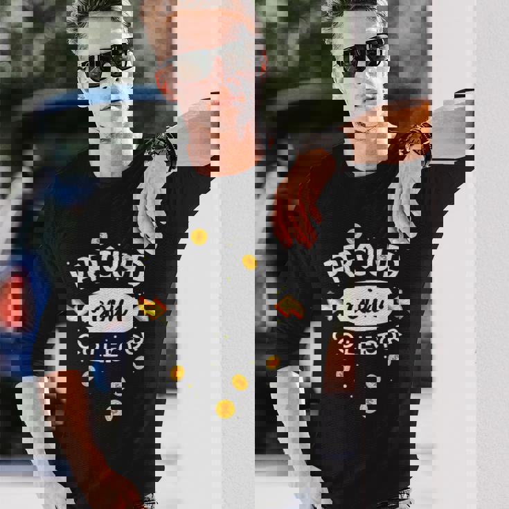 誇り高きコインコレクター 長袖Tシャツ 彼への贈り物