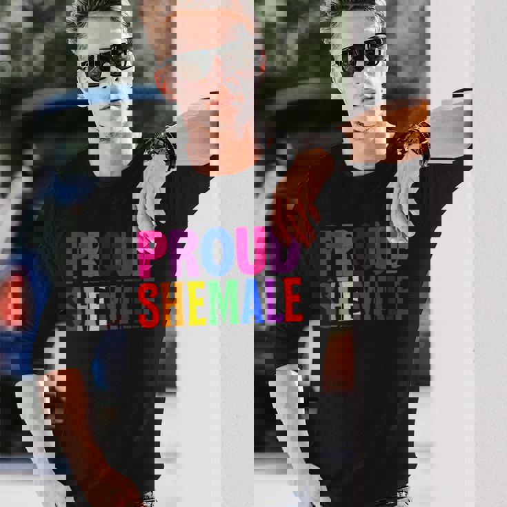 誇り高きシーメール レディーボーイ Lgbtq プライド 長袖Tシャツ 彼への贈り物