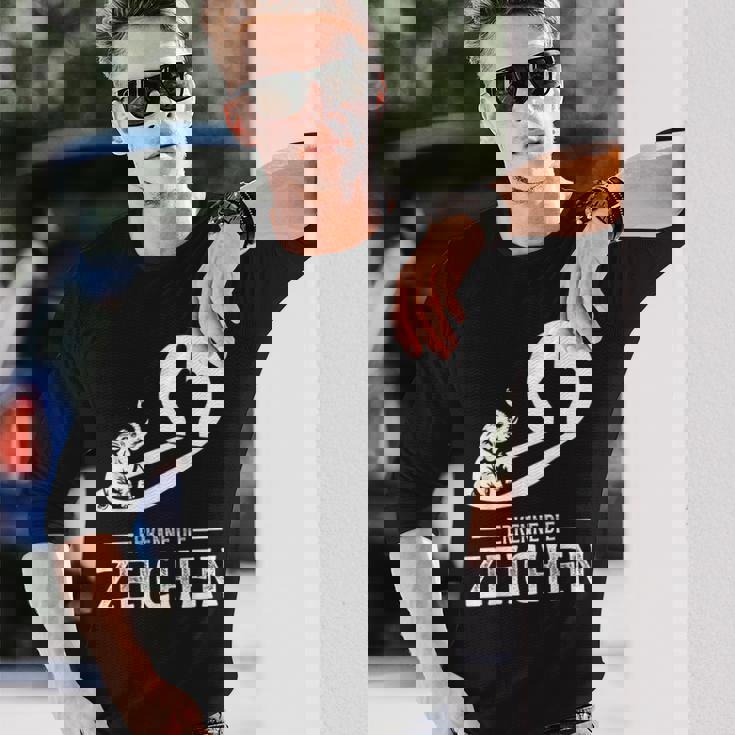 象の影 グレー 巨大なゾウムシ 認識 サイン。 長袖Tシャツ 彼への贈り物