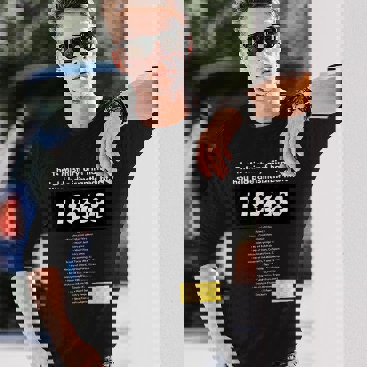 財務省解体dissolution Of The Ministry Of Finance 長袖Tシャツ 彼への贈り物