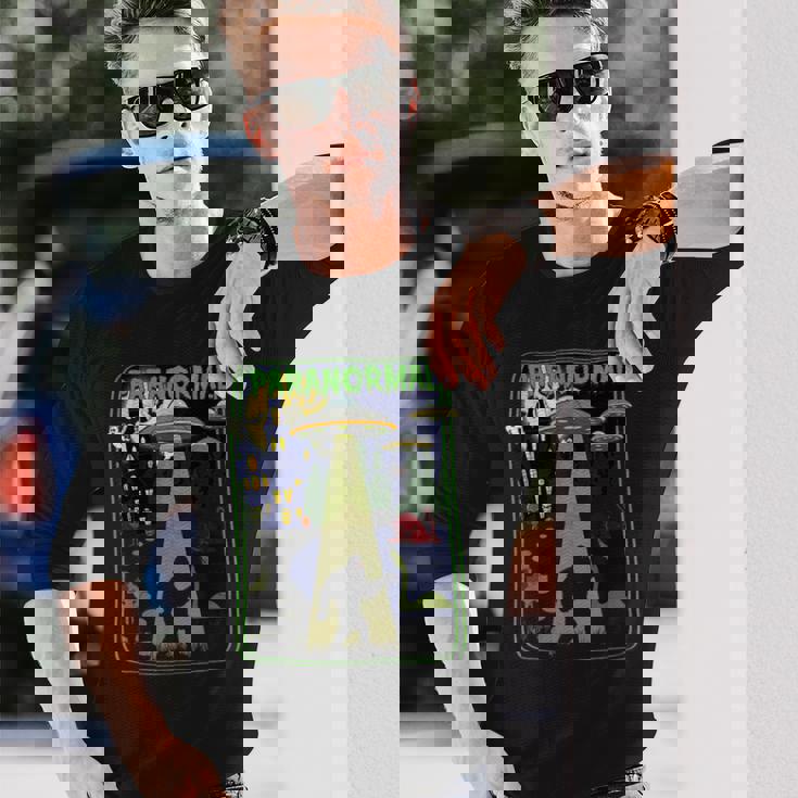 超常現象 ビッグフット ネス湖 Mothman Aliens Cryptid 長袖Tシャツ 彼への贈り物