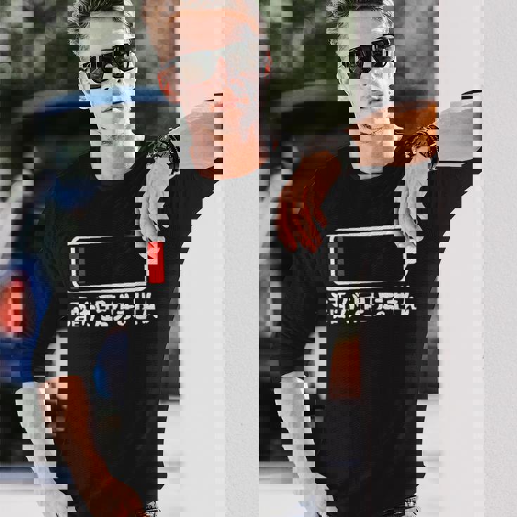 酒が足りません 充電 お酒好き ネタ 酒好き ビール好き ジョーク 酒カス 酒呑み おもしろ 長袖Tシャツ 彼への贈り物