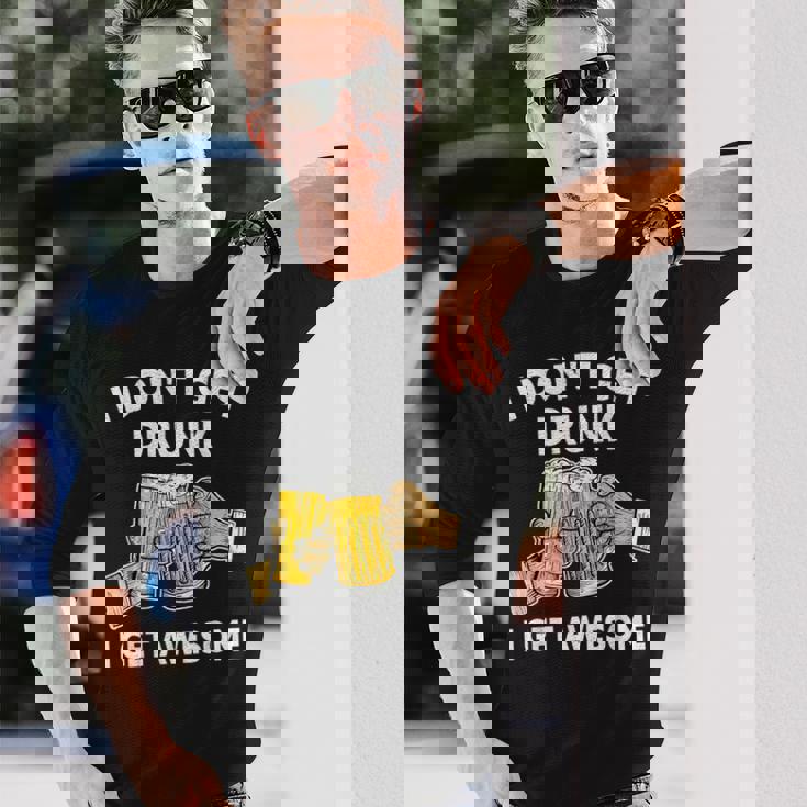 酔わないで最高になる-面白いアルコール 長袖Tシャツ 彼への贈り物