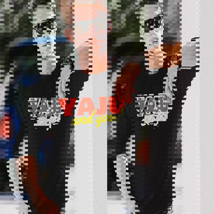 野獣先輩 真夏の夜の淫夢 田所浩二 淫ミュ Yaju&U 長袖Tシャツ 彼への贈り物