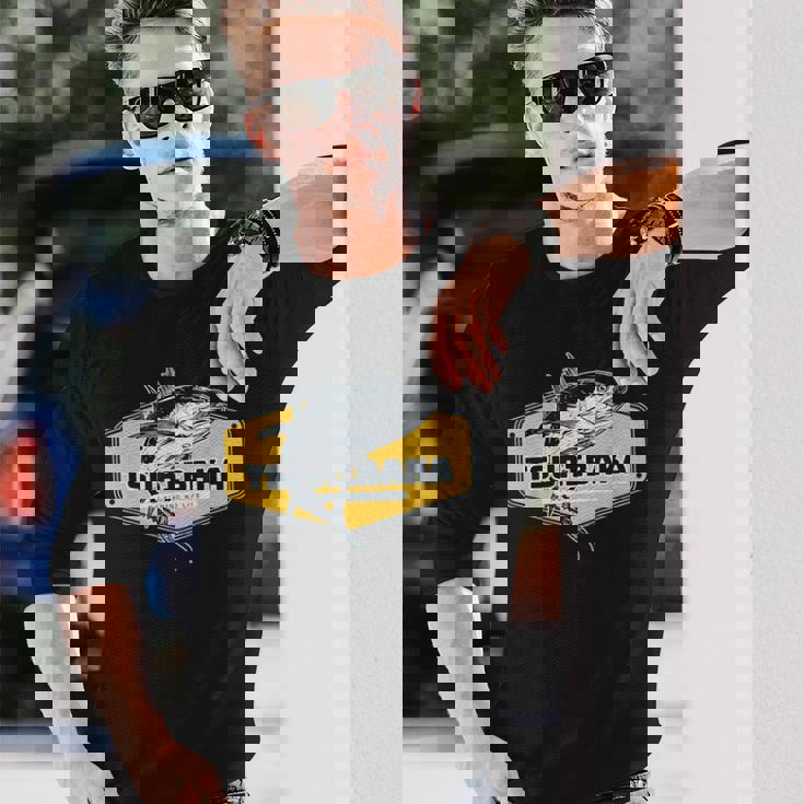 釣りバカ 釣り 魚好き 釣りおじさん 釣りガール 釣りボーイ 釣り好き かっこいい おしゃれ おもしろ イラスト 長袖Tシャツ 彼への贈り物