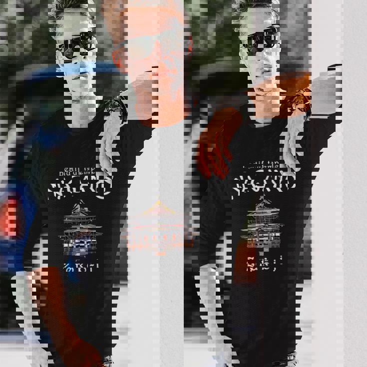 長野 善光寺 デッサン 日本 長袖Tシャツ 彼への贈り物