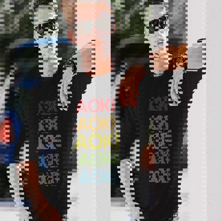 青木 名前 長袖Tシャツ 彼への贈り物