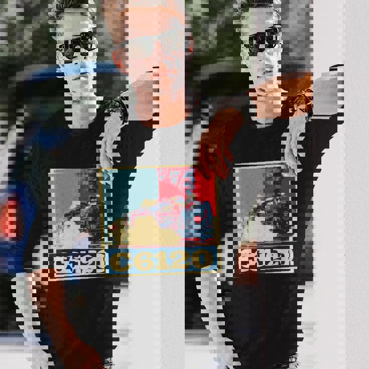 面白tシャツ 鉄道 蒸気機関車l おもしろ レトロ 鉄オタ メンズ グッズ ネタ おしゃれ 電車 長袖Tシャツ 彼への贈り物