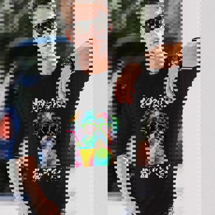 面白いtシャツ シーズー イヌ わんこ メンズ 犬好き グッズ おもしろ 面白い 服 ネタ わんこ 長袖Tシャツ 彼への贈り物