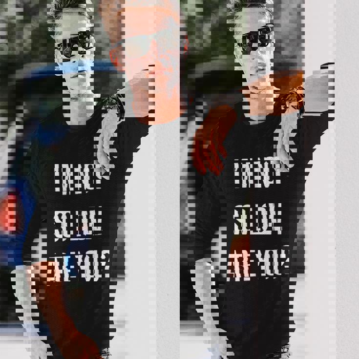 面白いtシャツ 下ネタ 文字 ダジャレ メンズ おもしろtシャツ ジョーク 男性用 英語 I'm Noto Low 長袖Tシャツ 彼への贈り物