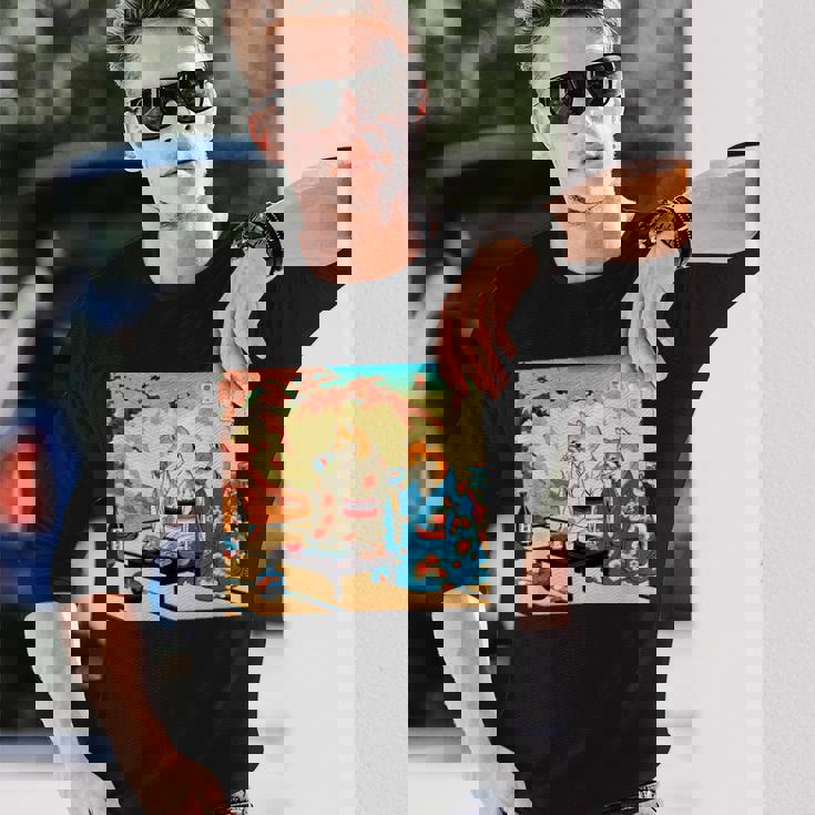 面白いtシャツ 柴犬 酒 イヌ わんこ メンズ 犬好き グッズ かわいい おもしろ 面白い 服 ネタ 浮世絵 長袖Tシャツ 彼への贈り物