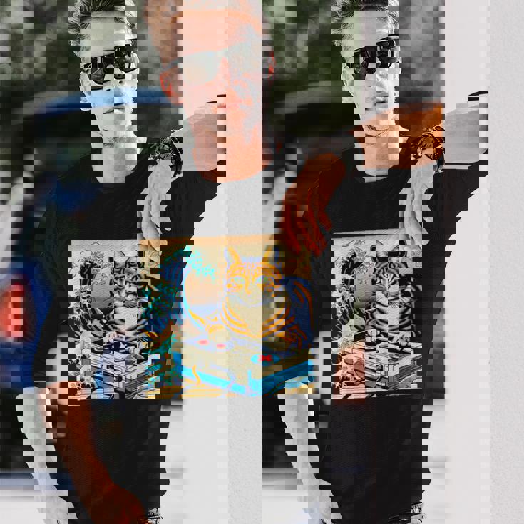 面白いtシャツ 猫 ネコ ゲーム ゲーマー メンズ 猫好き グッズ おもしろ 面白い 服 ネタ 猫の下僕 長袖Tシャツ 彼への贈り物