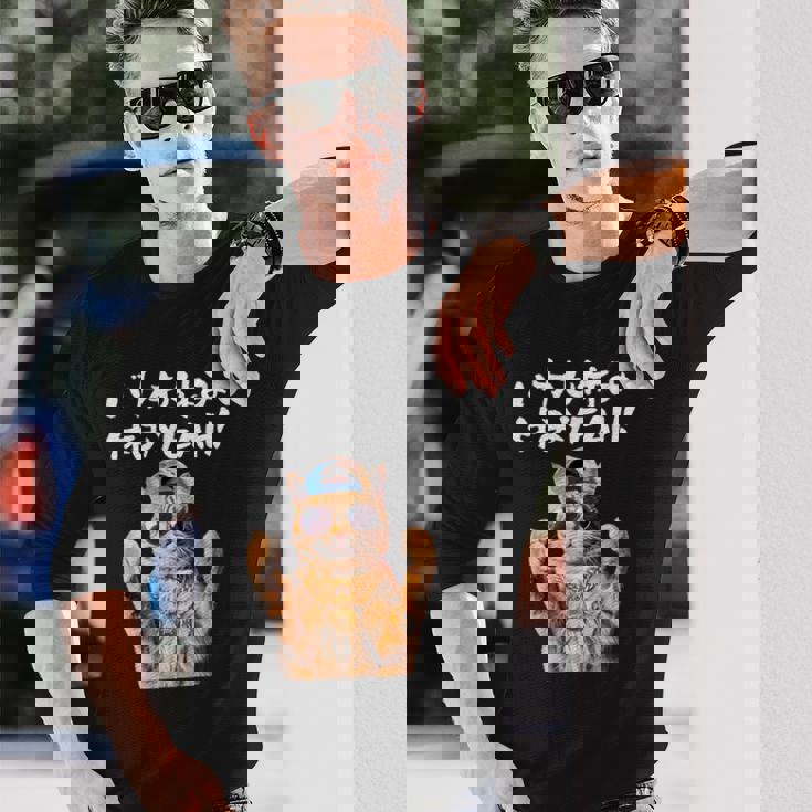 面白いtシャツ 猫 ネコ バカも休み休み 猫好き グッズ おもしろ 面白い 服 ネタ にゃんこ 猫の下僕 長袖Tシャツ 彼への贈り物