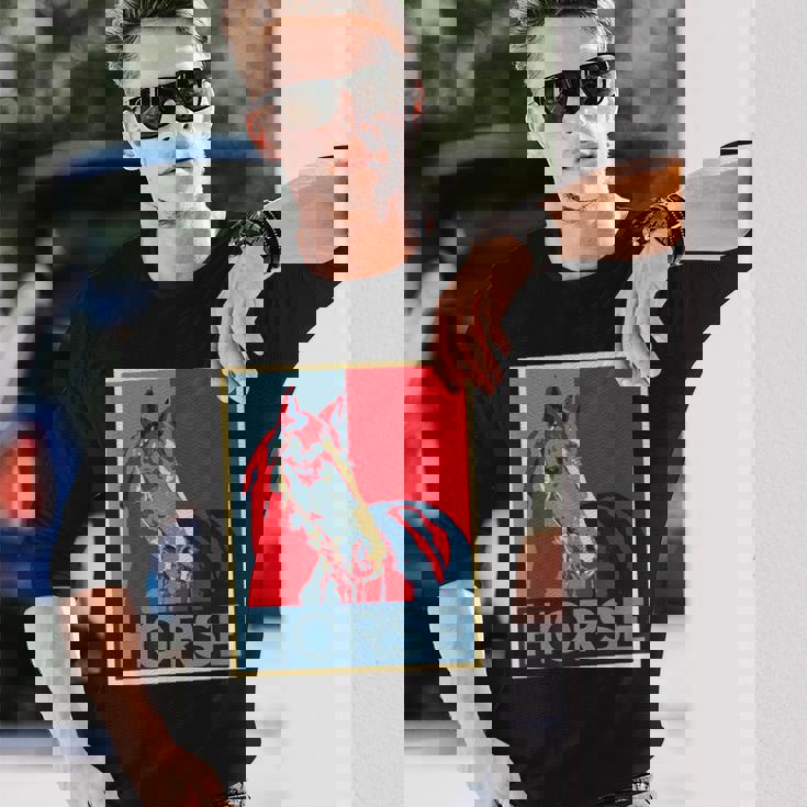 面白いtシャツ 馬 競馬 馬tシャツ レース 乗馬 ジョッキー 文字入り メンズ おもしろ 面白い 長袖Tシャツ 彼への贈り物