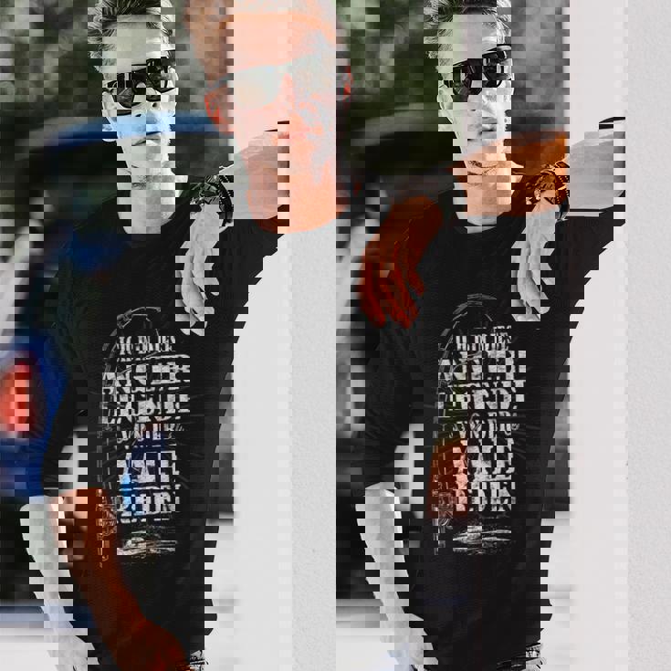 メンズ 面白いウナギの魚の言葉ゲーム 面白いウナギ 長袖Tシャツ 彼への贈り物