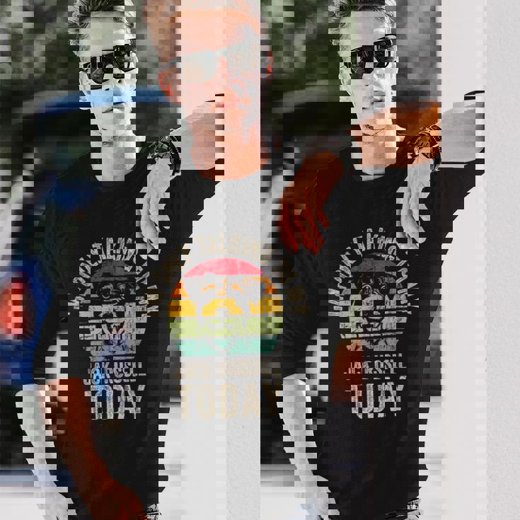 面白いジャックラッセルテリアの犬のオーナーデザイン、ジャックラッセル 長袖Tシャツ 彼への贈り物