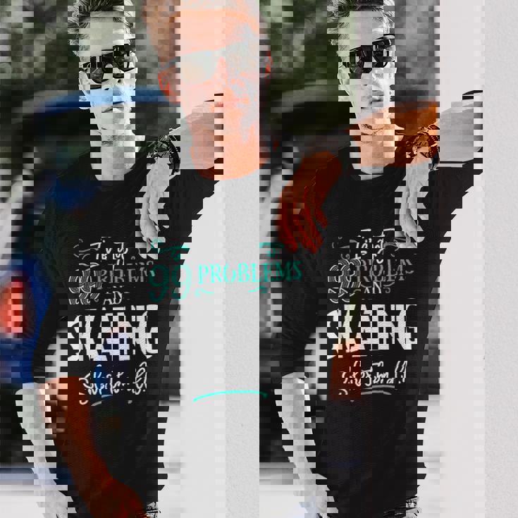 面白いスケートグラフィック I've Got 99 Problems 長袖Tシャツ 彼への贈り物