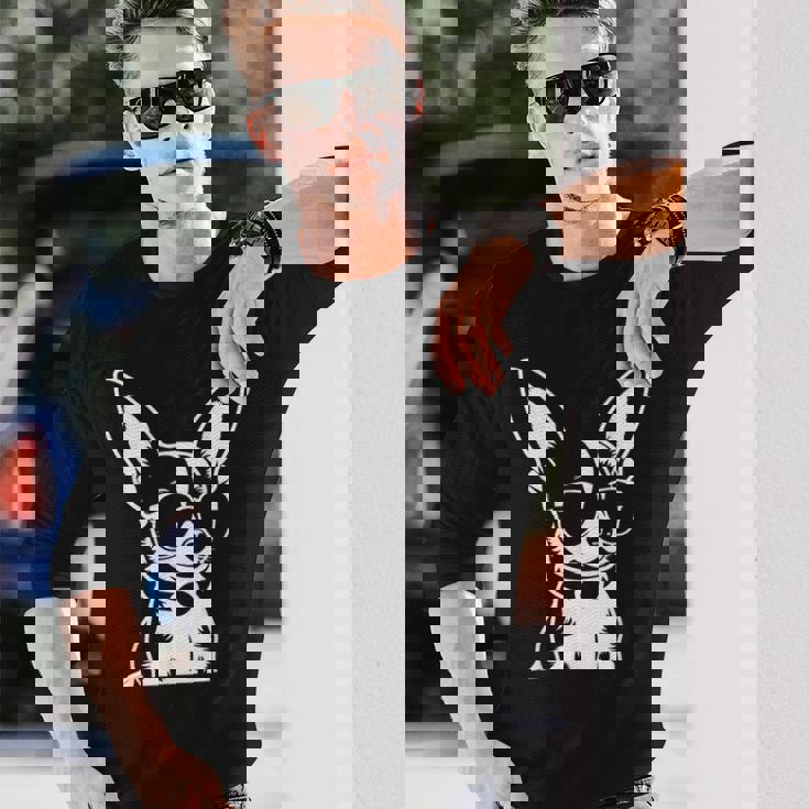 面白いチワワ サングラス チワワ 長袖Tシャツ 彼への贈り物