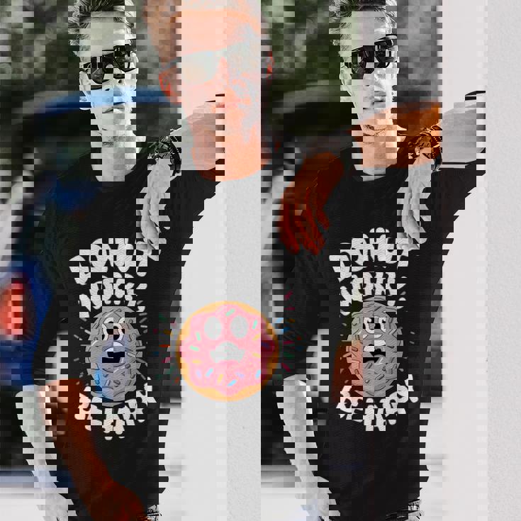 面白いドーナツしゃれ 長袖Tシャツ 彼への贈り物