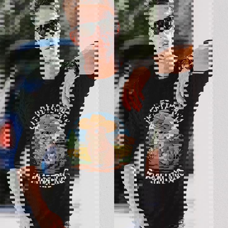 面白いプレーリードッグコスチュームtシャツ 長袖Tシャツ 彼への贈り物