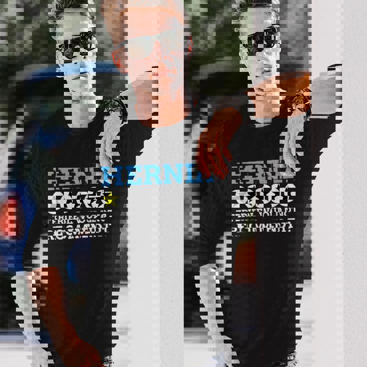 面白いヘルニア 長袖Tシャツ 彼への贈り物