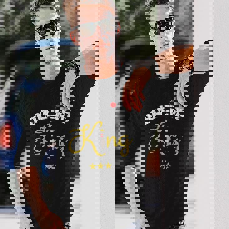 面白いボウラー ボーリング キングピン キングピン ボーリング チームギフト 長袖Tシャツ 彼への贈り物