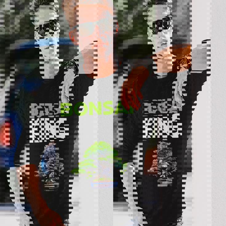 面白い盆栽愛好家 盆栽王 長袖Tシャツ 彼への贈り物