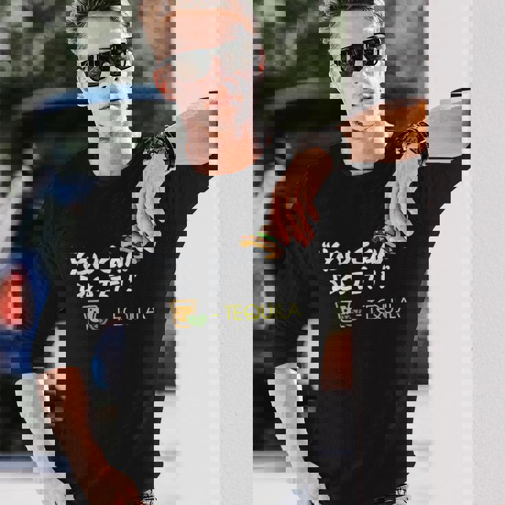 飲酒 アルコール You Can Do It テキーラ ドランカー 長袖Tシャツ 彼への贈り物