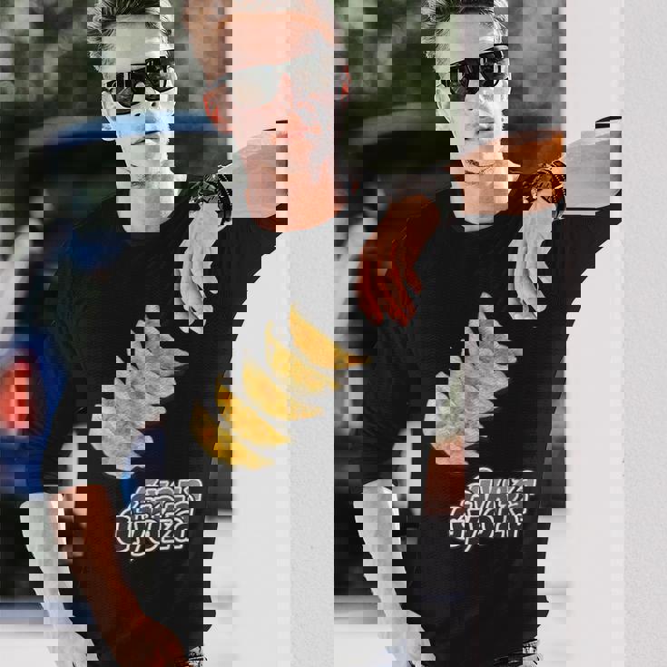 餃子 ぎょうざ Gyoza【中華 Okazu】ご飯タイム【変なtシャツ屋さん】面白い ポップ デザイン イラスト 長袖Tシャツ 彼への贈り物