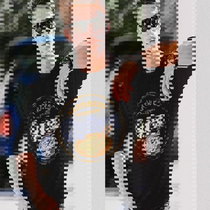 餃子 食品 餃子 レトロ クック ヴィンテージ 日本のホリデー お土産 長袖Tシャツ 彼への贈り物