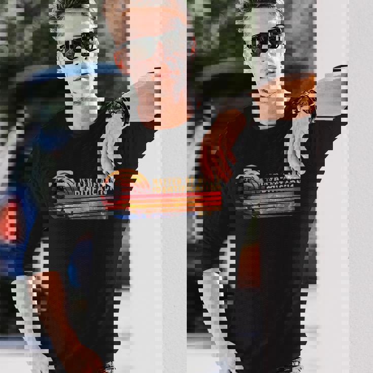 鳥類識別の達人 レトロ・バードウォッチング 長袖Tシャツ 彼への贈り物