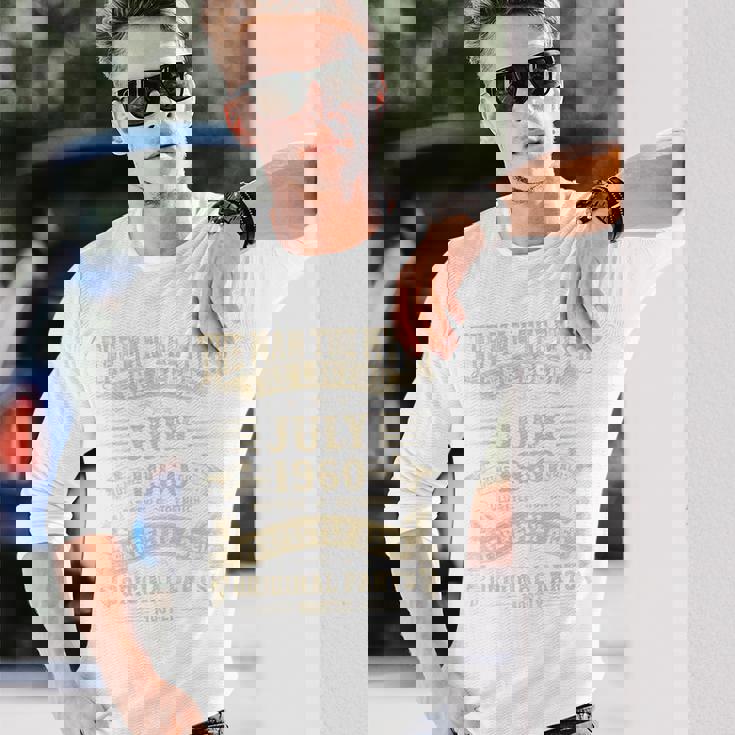 65歳の誕生日プレゼント 男性神話 1960年7月 長袖tシャツ 長袖Tシャツ 彼への贈り物