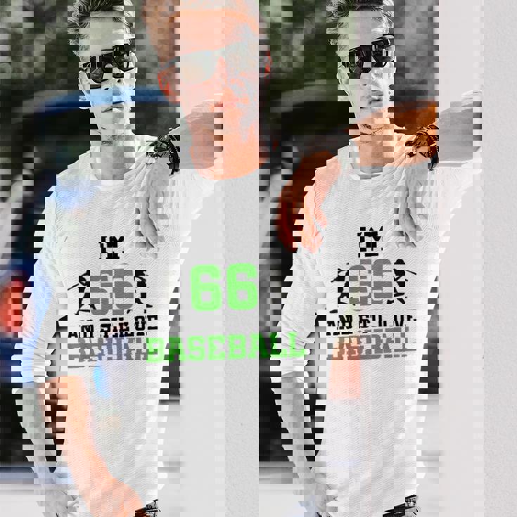 66歳の誕生日 野球 66歳 野球選手 誕生日 長袖Tシャツ 彼への贈り物