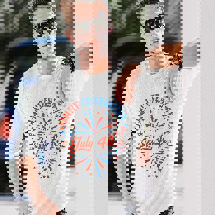 7月4日 家族祝 2024 おそろい ファミリー レトロ 長袖Tシャツ 彼への贈り物
