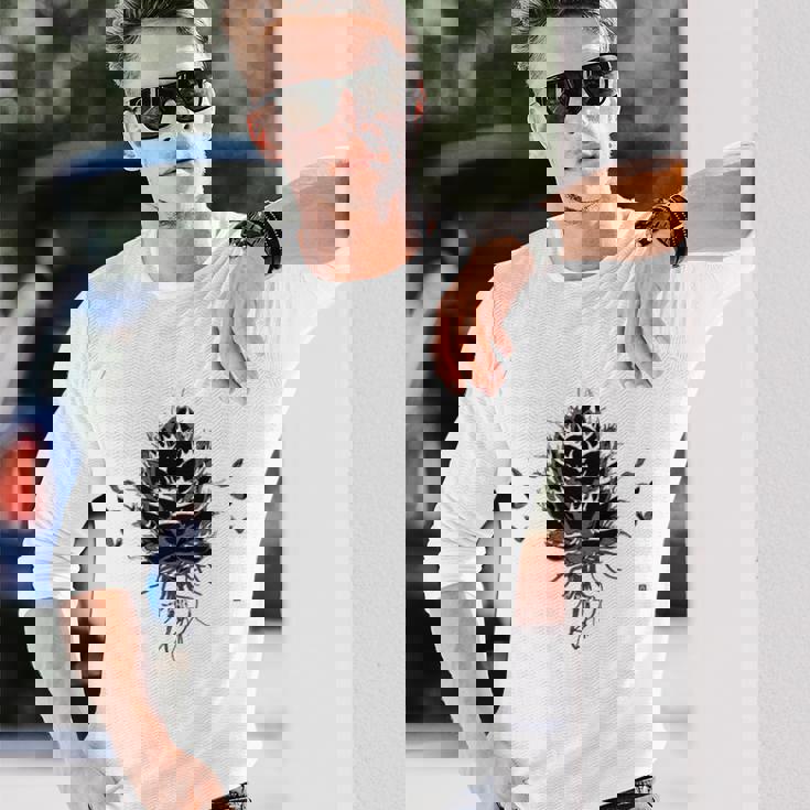 Agave Titanota【アガベ品質管理人】白鯨 ボタニカル 長袖tシャツ 長袖Tシャツ 彼への贈り物