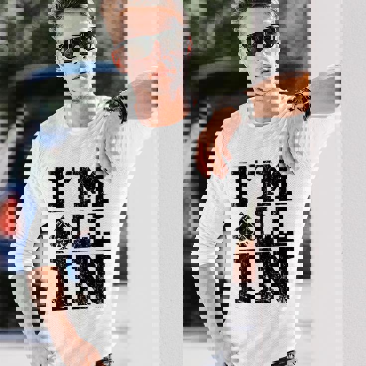 Im All In ポーカーシャツ ポーカープレーヤー 長袖Tシャツ 彼への贈り物