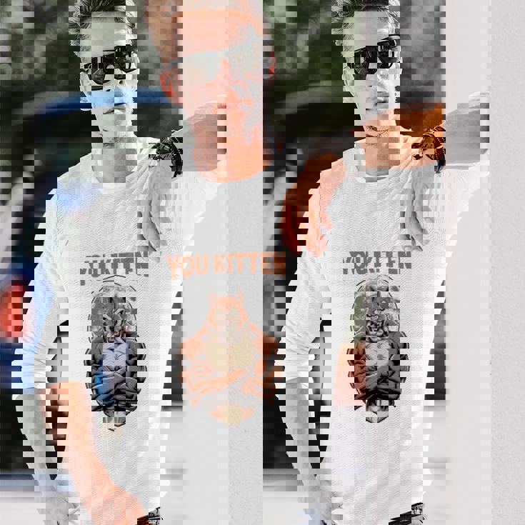 Alpha Wolf I 'Ll Protect You Kitten No Matter What Dominance 長袖tシャツ 長袖Tシャツ 彼への贈り物