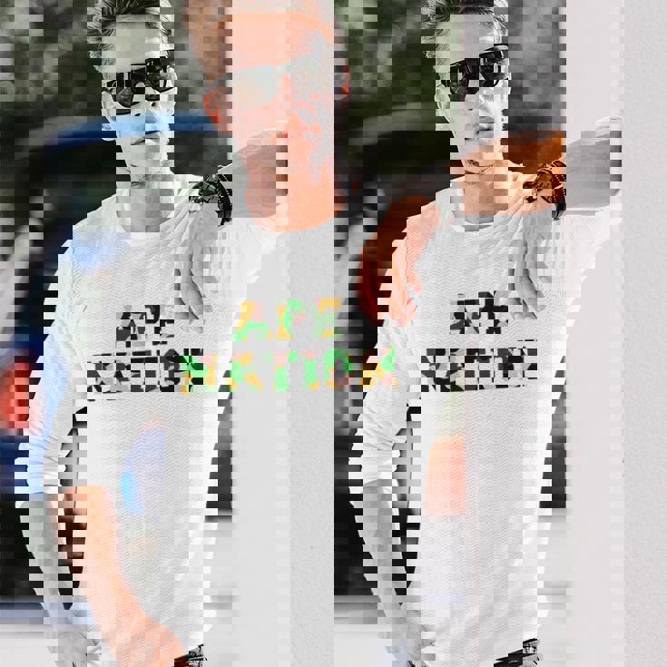 Apes Nation I Am Dumb Money ダイヤモンドエイプ Togethertronger 長袖Tシャツ 彼への贈り物